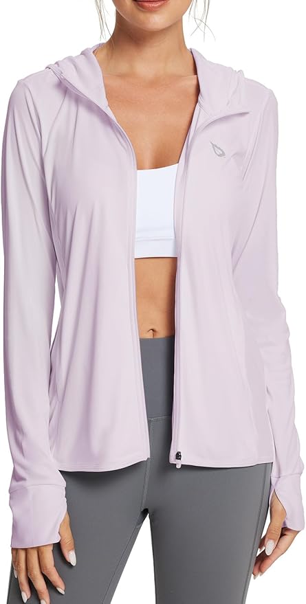 baleaf Women's Sun Protection Jacket Hoodie Clothing Lightweight Long Sleeve Sun Cover Up Shirt