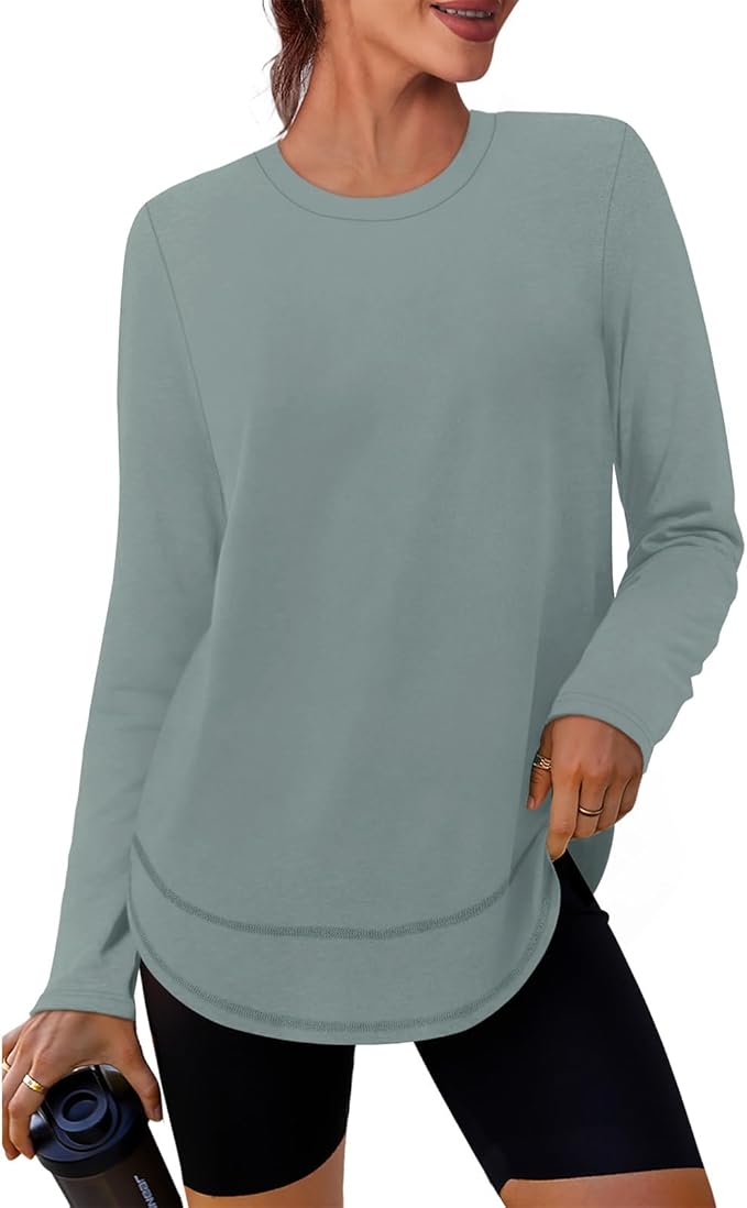 XIEERDUO Women's Workout Tops Long Sleeve Quick Dry Shirts for Hiking Running S-3XL