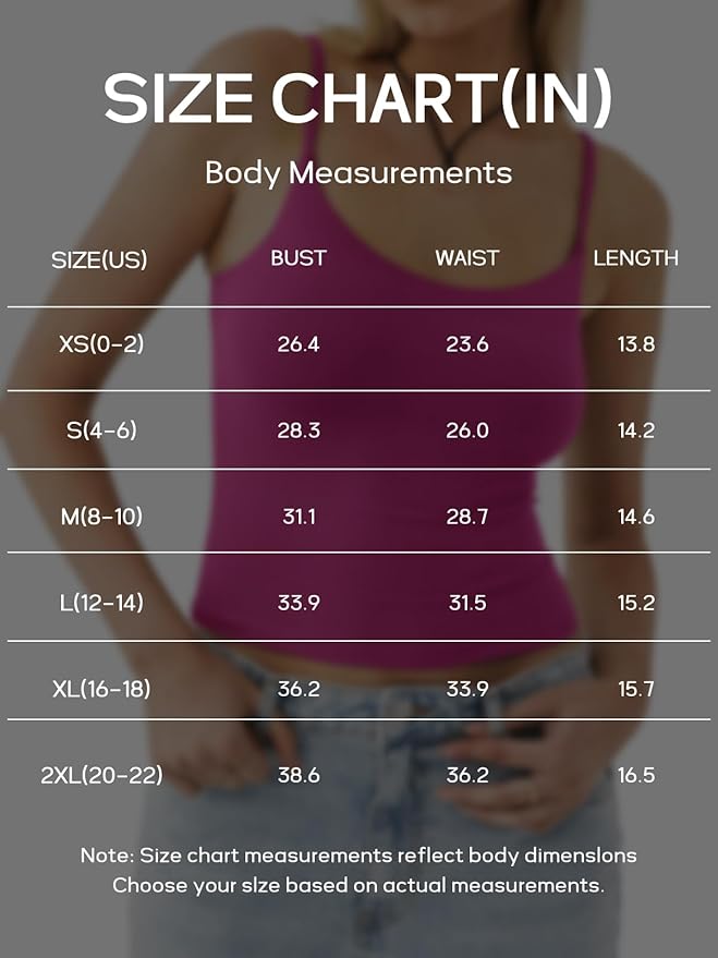 PINKMSTYLE Women's Basic Double Lined Scoop Neck Tank Tops Adjustable Cami Tank Summer Sleeveless Tops