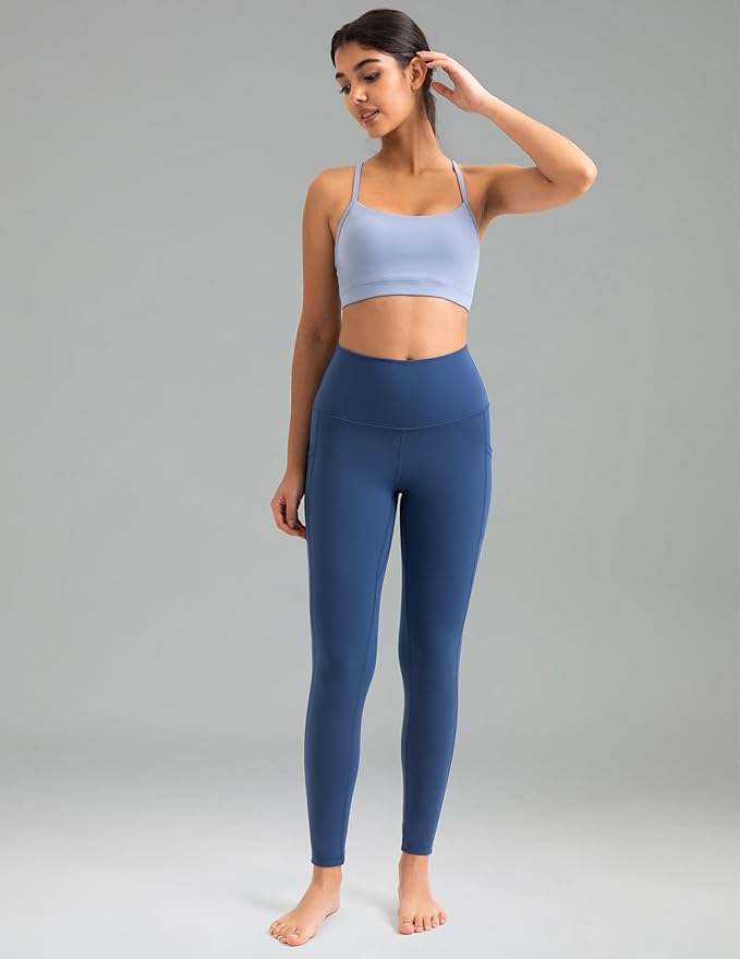 Colorfulkoala Women's High Waisted Yoga Pants 7/8 Length Leggings with Pockets