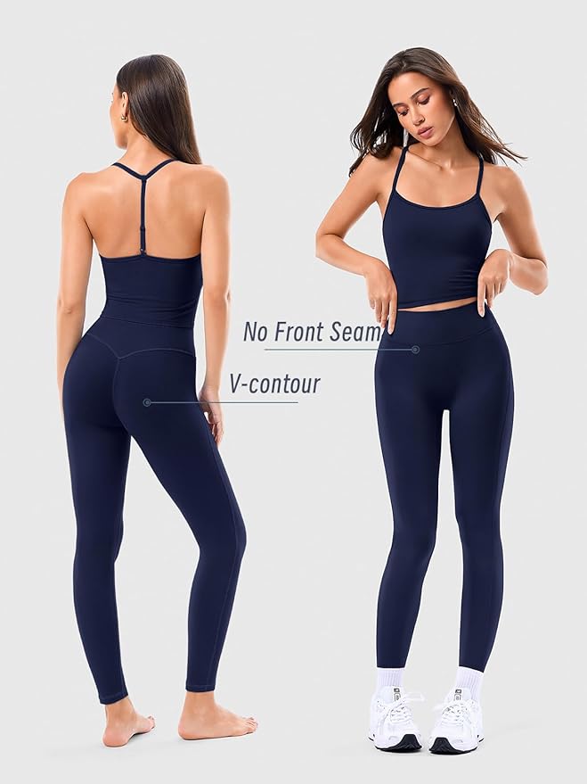 Matching Workout Sets for Women,Breathable Sport Bras & Seamless Leggings,2 Piece ActiveWear Outfits for Pilates/Gym/Athletic