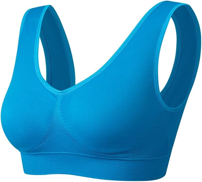 Vermilion Bird Women's 3 Pack Seamless Comfortable Sports Bra with Removable Pads