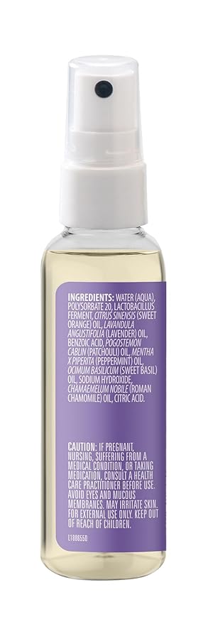 Aura Cacia Aromatherapy Mist, Chill Pill - Lavender, Sweet Orange and Patchouli Blend for Refreshing Rooms, Body Sprays, Meditation | 2 Fl Oz (Pack of 1)