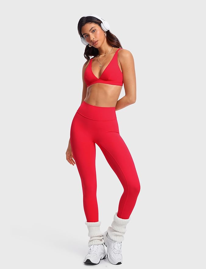 INGIA Womens High Waisted No Front Seam Lounge Yoga Legging 25" Workout Tummy Control Gym Yoga Pants