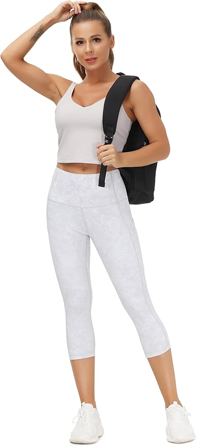 THE GYM PEOPLE Womens' Sports Bra Longline Wirefree Padded with Medium Support