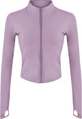 Tanming Women's Full Zip Seamless Workout Jacket Running Yoga Slim Fit Track Jacket