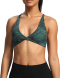 Aoxjox Women's Workout Sports Bras Fitness Metamorph Sienna Twist Bra Yoga Crop Tank