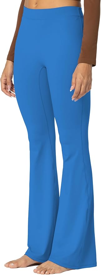 Sunzel Flare Leggings, Crossover Yoga Pants with Tummy Control, High-Waisted and Wide Leg