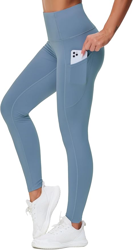 Dragon Fit High Waist Yoga Leggings with 3 Pockets,Tummy Control Workout Running 4 Way Stretch Yoga Pants