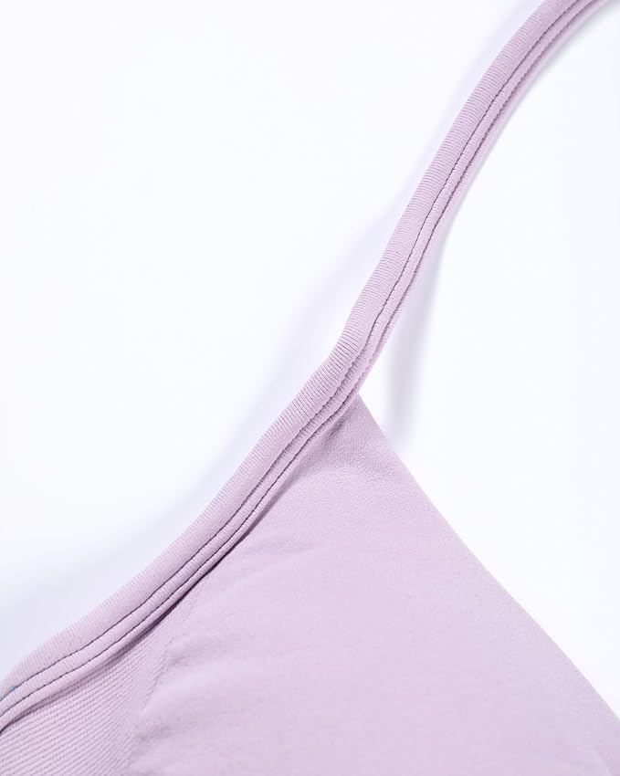 AUROLA Influence Strappy Bra Sports Bras for Women, Backless Padded Impact Strappy Bra Workout Gym Yoga with Removable Cups