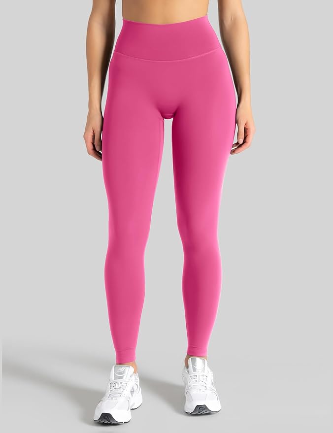 Unthewe Naked-Feel No Front Seam Leggings for Women - High Waisted Buttery Soft Workout Yoga Pants 25"