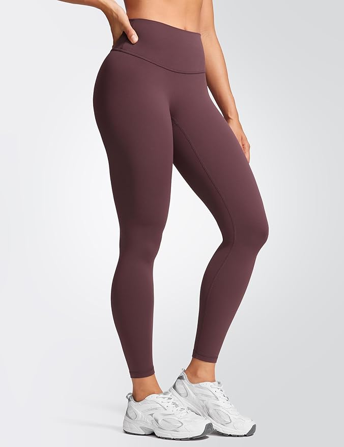INGIA Womens High Waist No Front Seam Scrunch Butt Leggings Workouts 25 Inches V-Back Scrunch Booty Gym Yoga Pants
