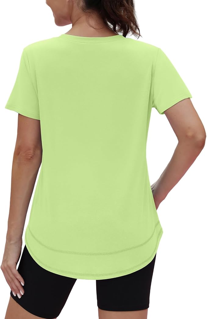 XIEERDUO Womens Workout Tops Short Sleeve Shirts Quick Dry Outfits for Hiking Running S-3XL
