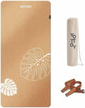 YOTTOY Yoga Mat,Non-Slip Hot Yoga Mat with Anti-Tear Design and Friendly Natural Rubber Mat with Strap and Bag