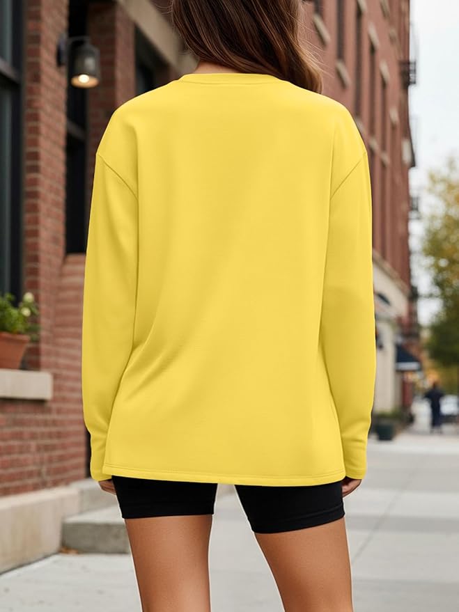Trendy Queen Womens Spring Tops Oversized Long Sleeve T Shirts 2026 Basic Tee Fall Casual Workout Y2K Clothes