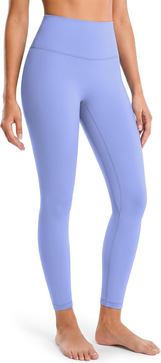 Colorfulkoala Dreamlux No Front Seam Leggings for Women 25"/28" Inseam, High Waisted Buttery Soft Yoga Pants