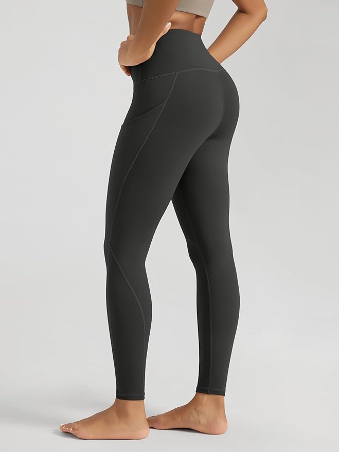 ODODOS Women's High Waisted Yoga Leggings with Pockets, Tummy Control Non See Through Workout Athletic Running Yoga Pants
