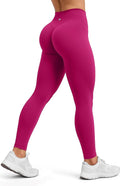 Sogetdo Yoga Leggings for Women Hidden Scrunch Butt Non See Through High Waisted No Front Seam Athletic Gym Workout Pants