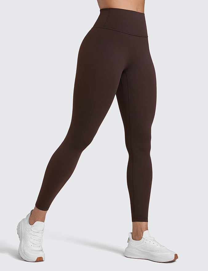 CRZ YOGA Secretsculpt Butterlift Workout Leggings 25" - No Front Seam High Waisted Womens Yoga Pants Booty Scrunch Butt
