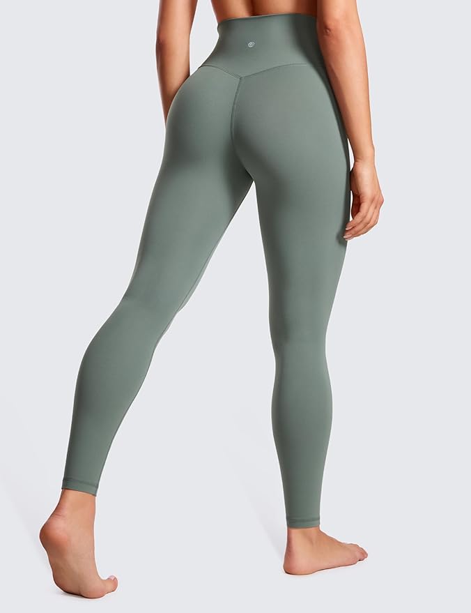 CRZ YOGA Butterluxe Crossover Waist Leggings 28" - Criss Cross Full Length Workout Athletic Womens Yoga Pants