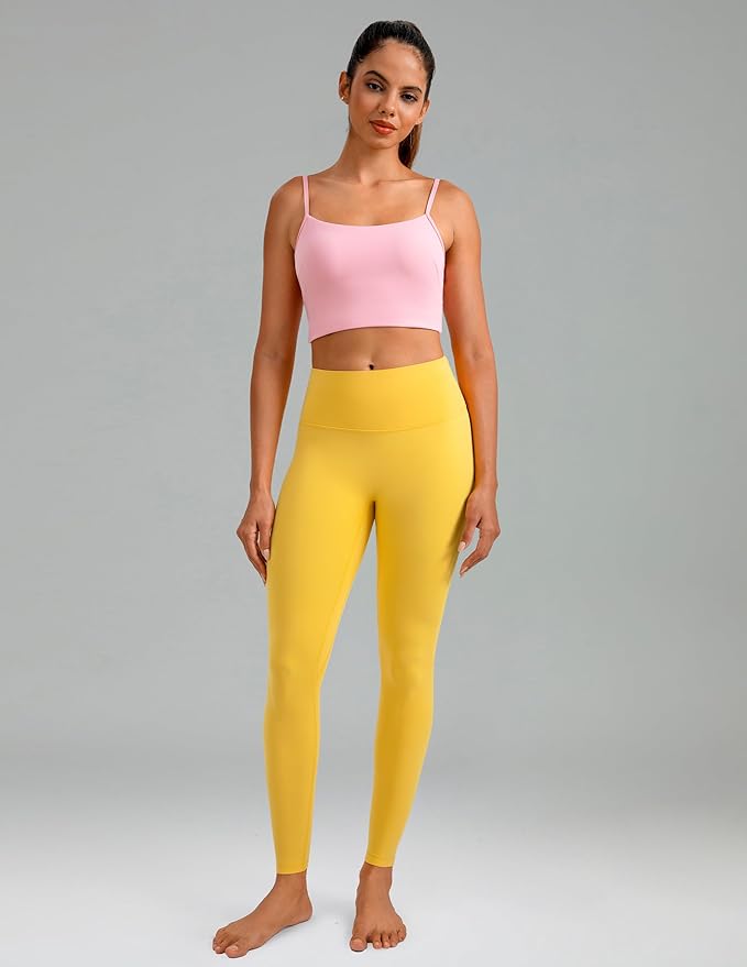Colorfulkoala Dreamlux No Front Seam Leggings for Women 25"/28" Inseam, High Waisted Buttery Soft Yoga Pants