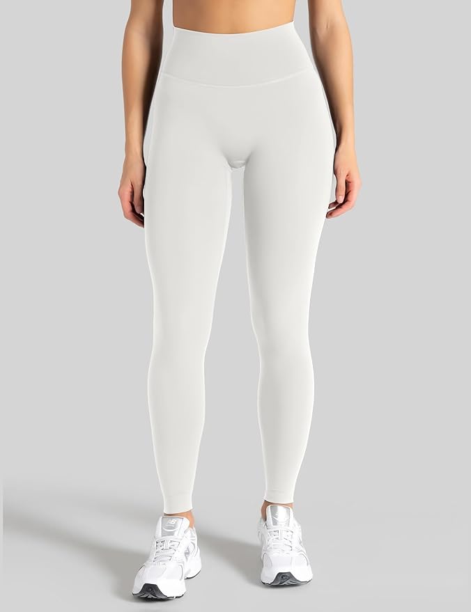Unthewe Naked-Feel No Front Seam Leggings for Women - High Waisted Buttery Soft Workout Yoga Pants 25"