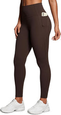 CRZ YOGA Butterluxe Workout Leggings Pockets 28'' - High Waisted Gym Womens Yoga Pants Running Buttery Soft
