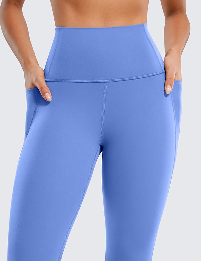 CRZ YOGA Butterluxe Workout Leggings Pockets 25'' - High Waisted Gym Womens Yoga Pants Buttery Soft