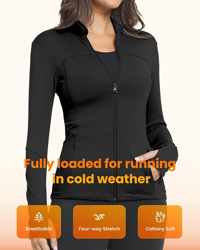 GYM RAINBOW Workout Jackets for Women Athletic Jacket Spring Running Yoga Jackets