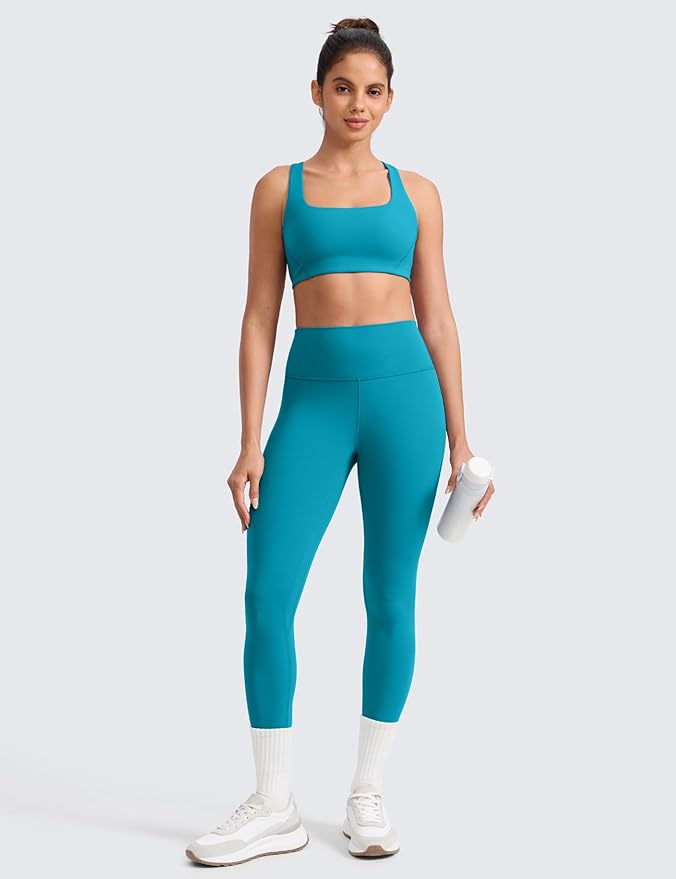 CRZ YOGA Butterlift Workout Leggings 25" - High Waisted Pilates Gym Athletic Womens Yoga Pants Buttery Soft