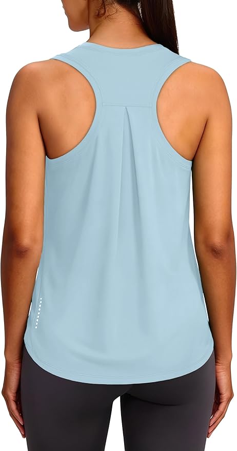 XIEERDUO Tank Top for Women Racerback Sleeveless Workout Tops Loose Fit Yoga Running Gym Shirts for Women
