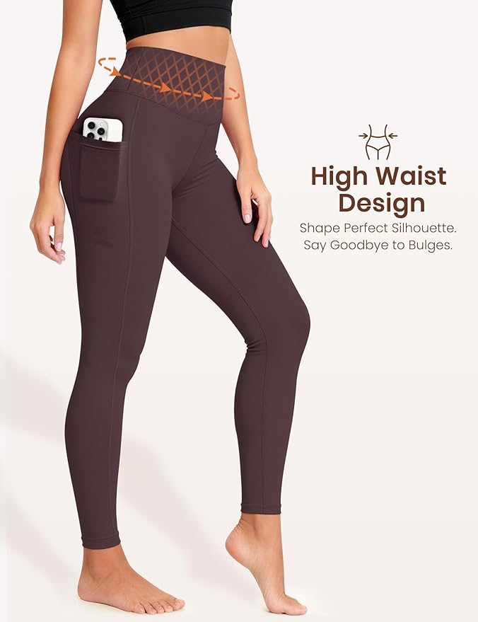 Laite Hebe Leggings for Women - High Waisted Full Length Buttery Soft Yoga Pants for Workout Athletic Daily