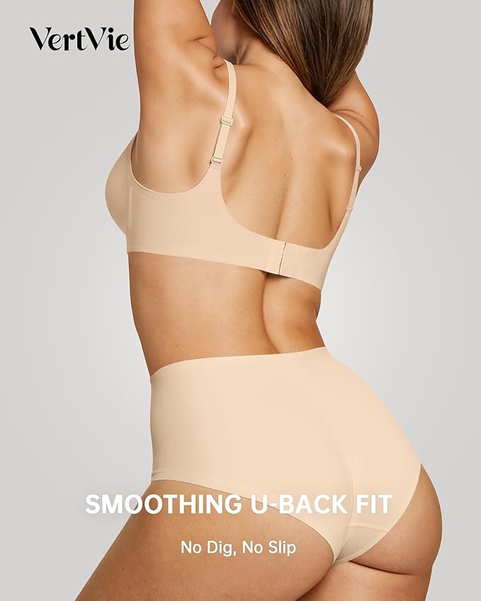 Vertvie Womens Seamless Jelly Bras No Underwire Comfort Push Up Bras Buttery Soft Wireless Bralette Full Coverage Sports Bra