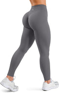 Sogetdo Yoga Leggings for Women Hidden Scrunch Butt Non See Through High Waisted No Front Seam Athletic Gym Workout Pants