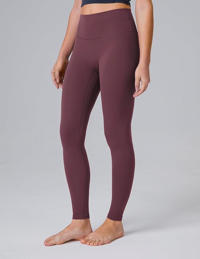 Colorfulkoala Dreamlux No Front Seam Leggings for Women 25"/28" Inseam, High Waisted Buttery Soft Yoga Pants