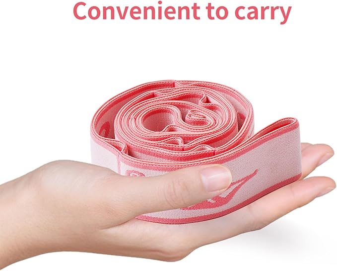 9 Loops Elastic Yoga Strap - Adjustable Stretching Band for Physical Therapy, Dance, Pilates & Gymnastics, Multi-Loop Exercise Band for Flexibility, Home Workout