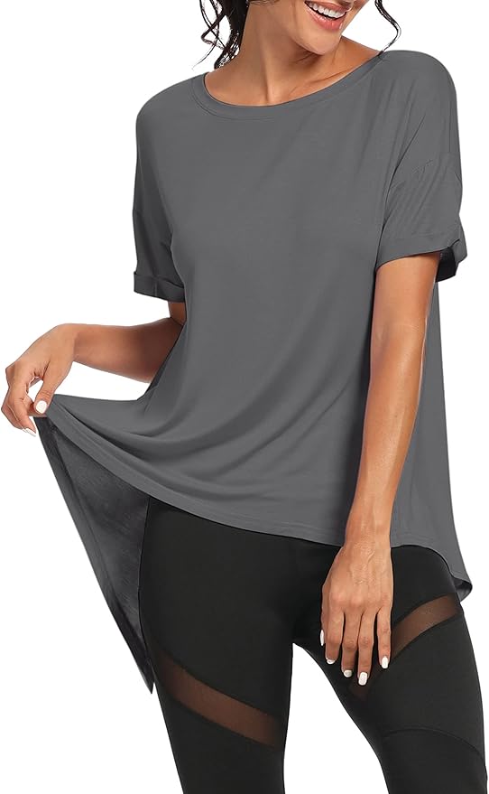 Bestisun Workout Tank Tops Open Back Yoga Exercise Shirts Tie Back Athletic Clothes for Women