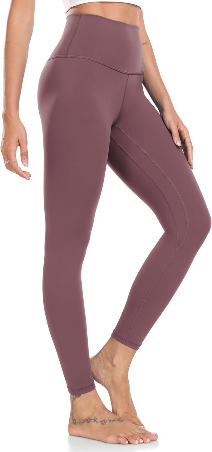 Colorfulkoala Women's High Waisted Tummy Control Workout Leggings 7/8 Length Ultra Soft Yoga Pants 25"