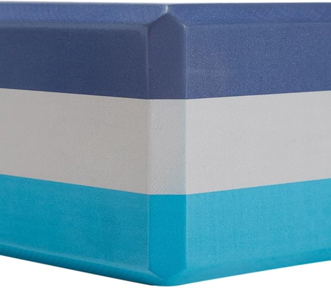 Everyday Yoga Premium Foam Block - Non-Slip High-Density Yoga Block for Balance, Stability & Stretching, EVA Foam Support, Multi Colors (Single Block)