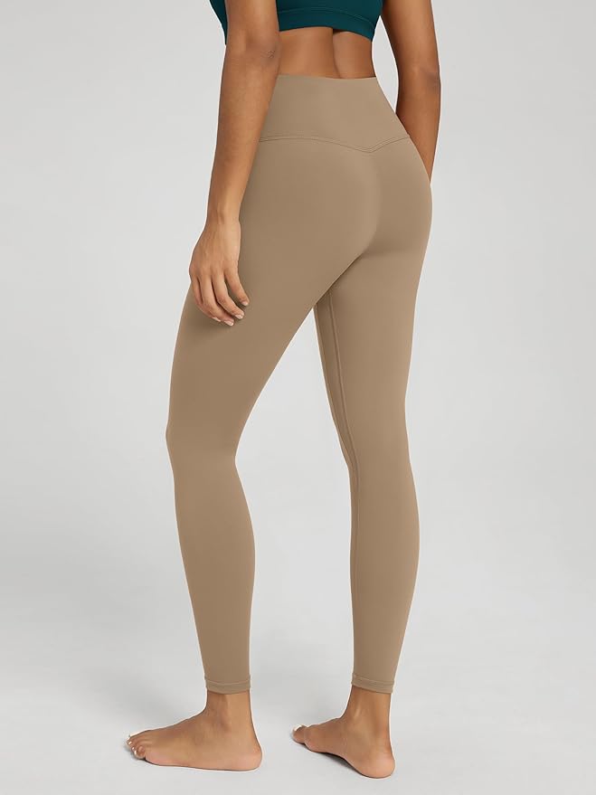 ODODOS Women's Cross Waist Yoga Leggings with Inner Pocket, 23"/25"/28" Gathered Crossover Workout Yoga Pants