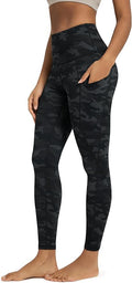 ODODOS Women's High Waisted Yoga Leggings with Pockets, Tummy Control Non See Through Workout Athletic Running Yoga Pants