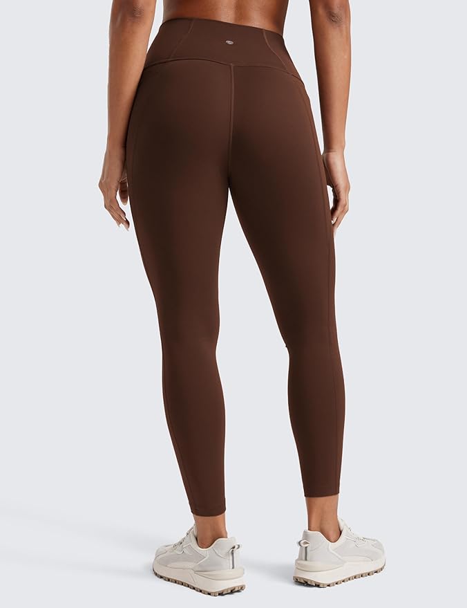 CRZ YOGA Butterluxe Workout Leggings Pockets 25'' - High Waisted Gym Womens Yoga Pants Buttery Soft