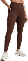 CRZ YOGA Butterluxe Workout Leggings Pockets 28'' - High Waisted Gym Womens Yoga Pants Running Buttery Soft