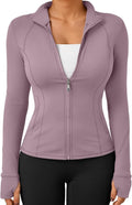 Trendy Queen Womens Lightweight Zip Up Jackets 2026 Athletic Workout Hoodies Spring Shirt Fitted Gym Clothes with Pocket