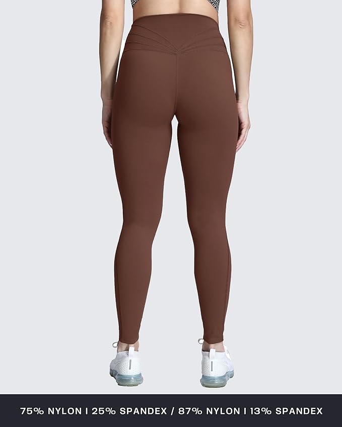 Aoxjox High Waisted Workout Leggings for Women Trinity Yoga Pants 26.5"