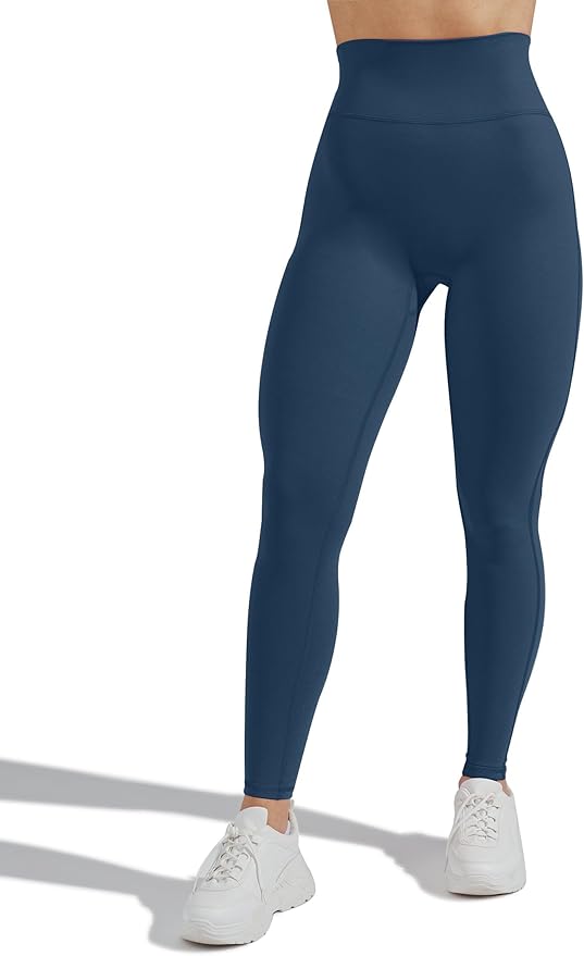 Unthewe Naked-Feel No Front Seam Leggings for Women - High Waisted Buttery Soft Workout Yoga Pants 25"