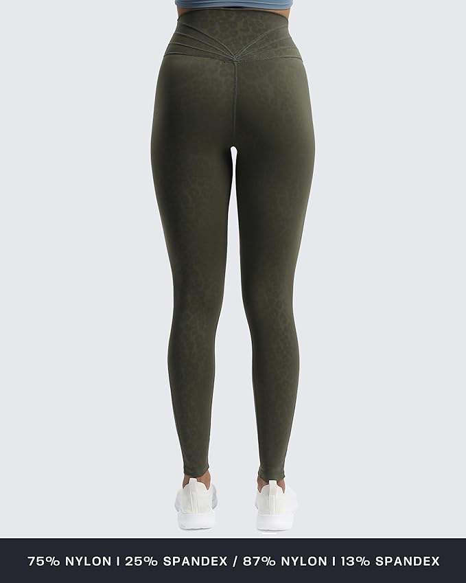 Aoxjox High Waisted Workout Leggings for Women Trinity Yoga Pants 26.5"