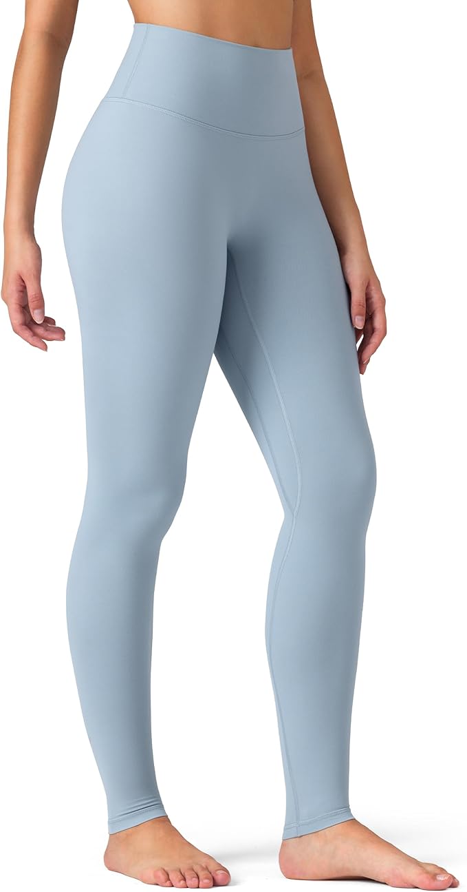Colorfulkoala Dreamlux No Front Seam Leggings for Women 25"/28" Inseam, High Waisted Buttery Soft Yoga Pants
