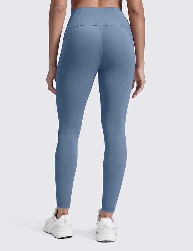 CRZ YOGA Butterluxe Workout Leggings Pockets 28'' - High Waisted Gym Womens Yoga Pants Running Buttery Soft