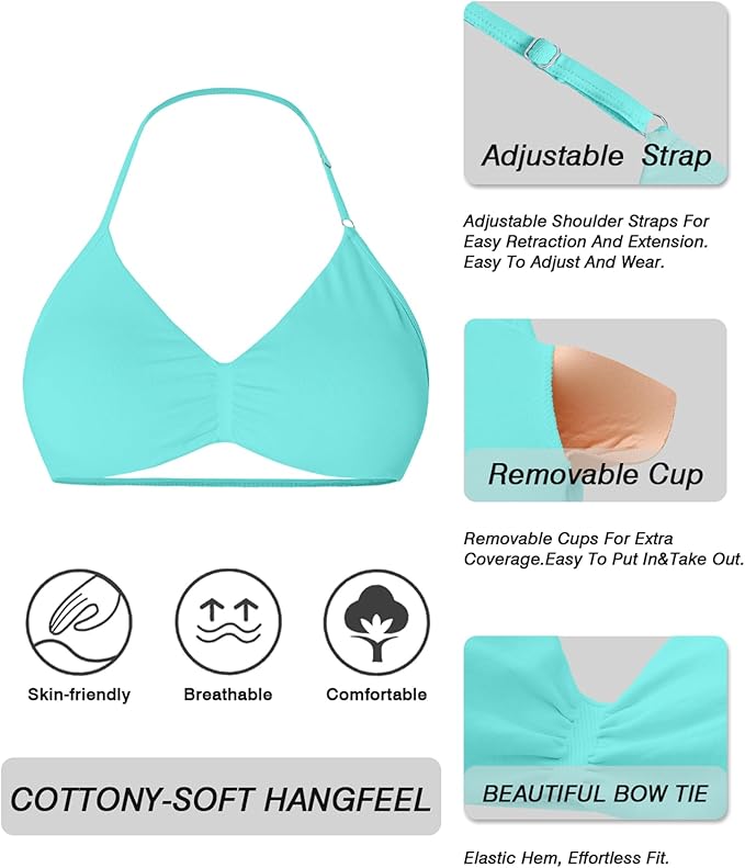 Comper 2 Piece Workout Sets for Women Halter Strappy Sports Bra with Seamless Ribbed Gym Yoga shorts Outfits